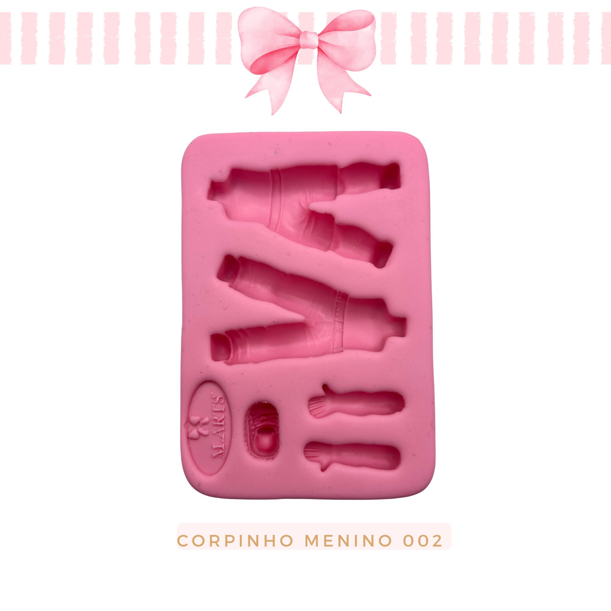 Silicone mold for clay dolls, Corpinho Menino 002 - Arts and Crafts