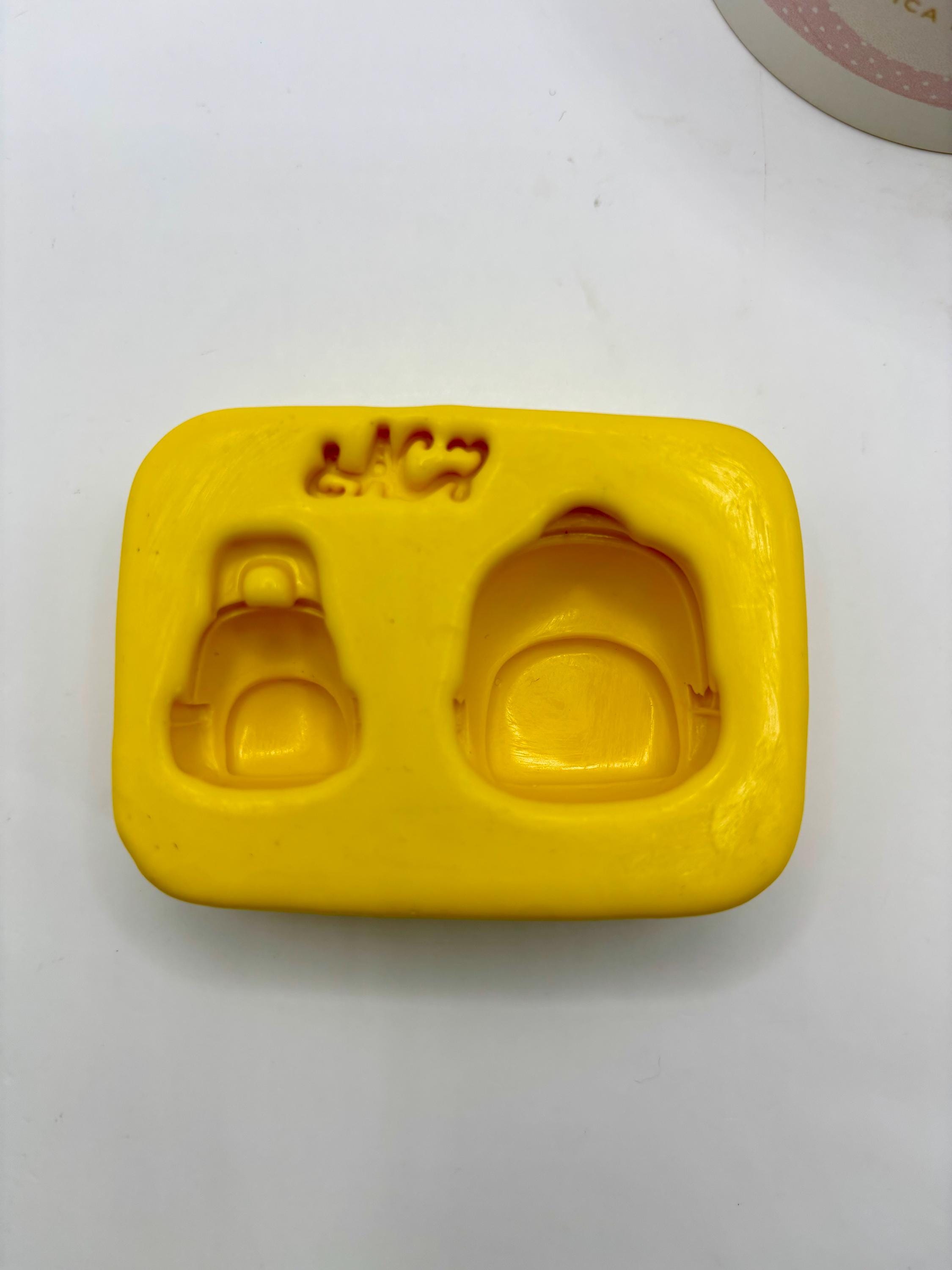 Silicone mold for clay dolls, Bag Pack - Arts and Crafts