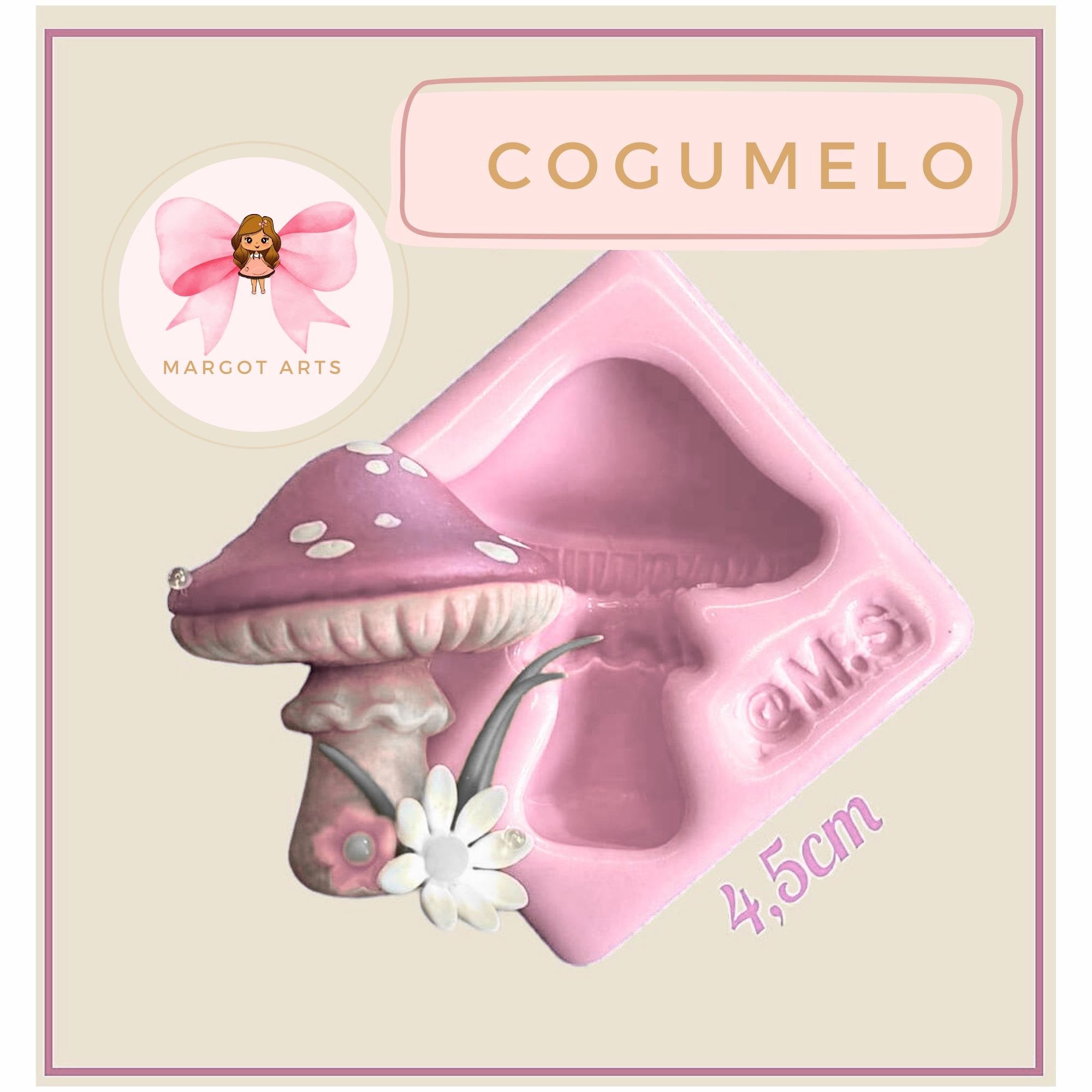 Silicone mold for clay dolls, Cogumelo - Arts and Crafts