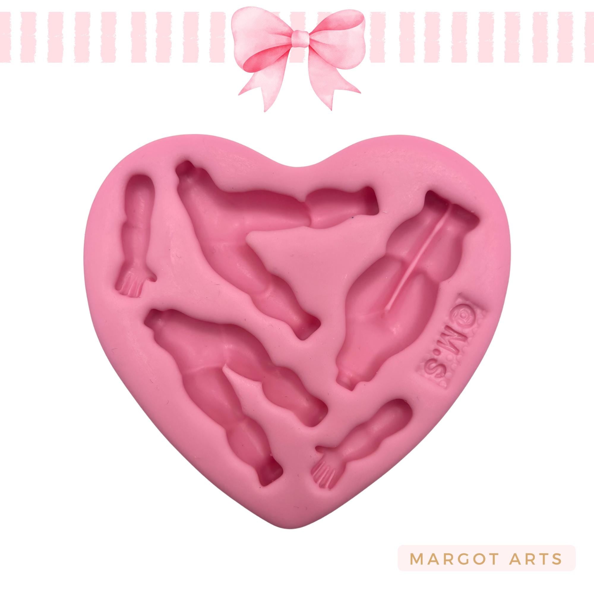 Silicone mold for clay dolls, Boddy 3 - Arts and Crafts