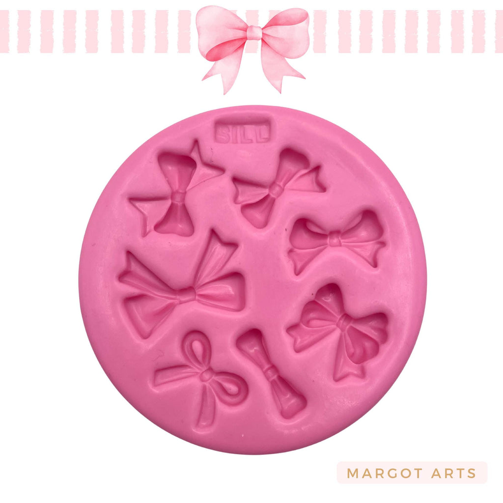 Silicone mold for clay dolls, Bow Mix - Arts and Crafts