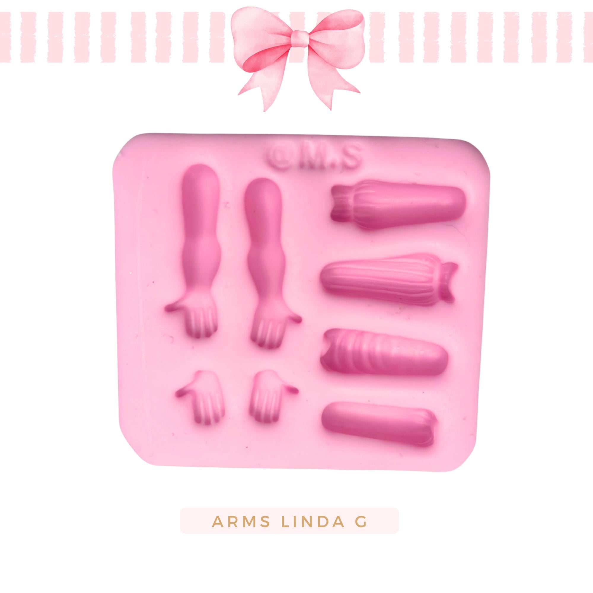 Silicone mold for clay dolls, Arms linda G - Arts and Crafts